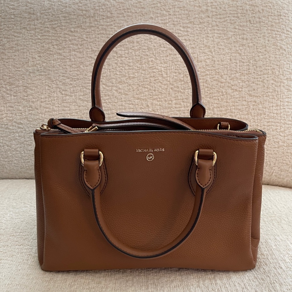 Michael Kors Cognac Leather Satchel